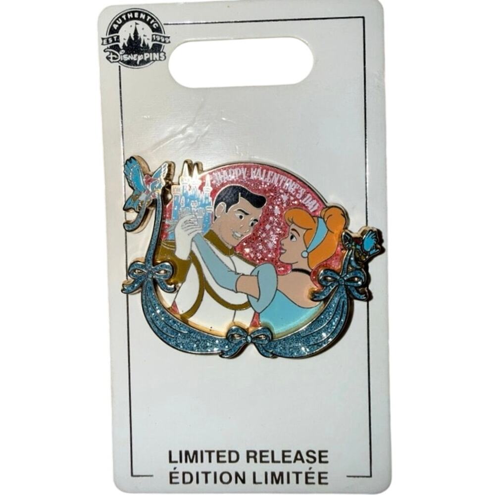2022 Disney Parks Valentine’s Day Cinderella Prince Charming  Pin LR NEW
